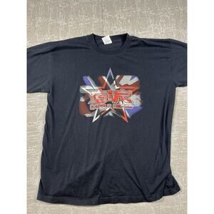 Guns N Roses 2002 World Tour Union Jack Flag T Shirt Mens Size XL